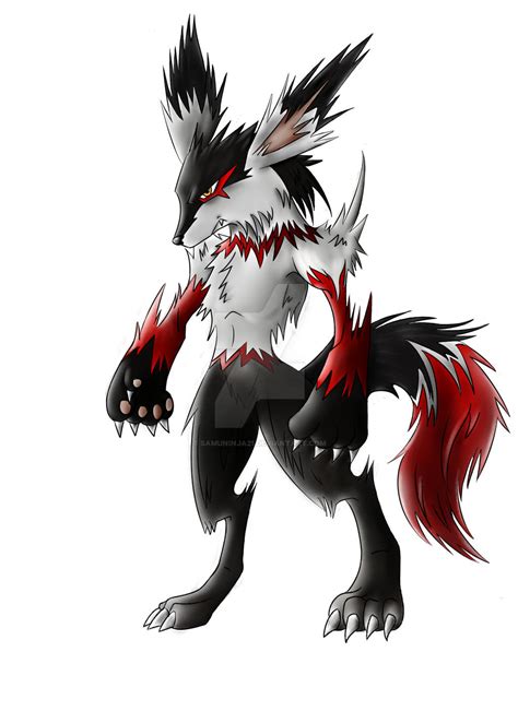 Wolzen The Agressive Wolf Pokemon By Samuninja21 On Deviantart