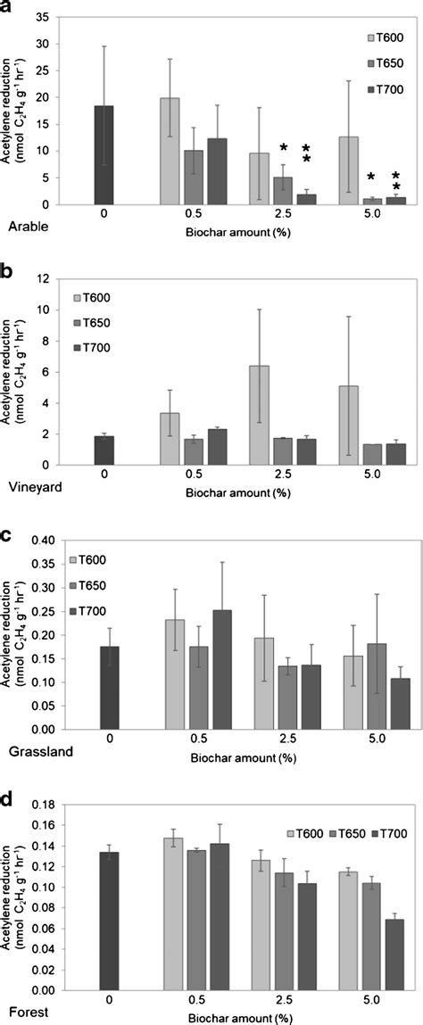 Effects Of The Different Biochar Applications On Acetylene Reduction