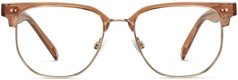 Malie Eyeglasses In Amber Crystal With Polished Gold Warby Parker