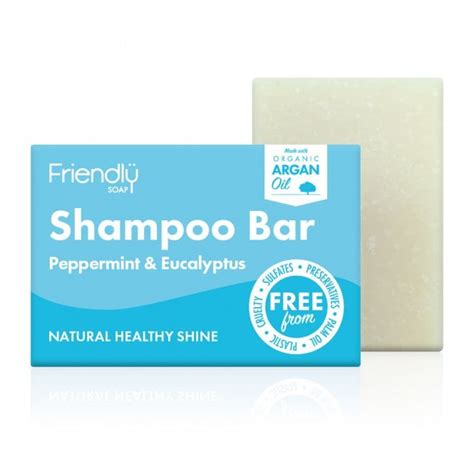 Friendly Soap Peppermint And Eucalyptus Shampoo Bar 95g