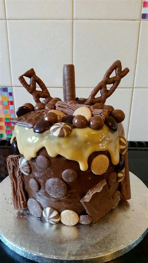 Caramac Chocolate Ganache Drip Cake Chocolate Ganache Drip Cake