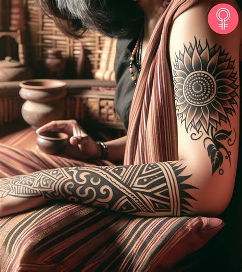 8 Inspiring Tribal Flower Tattoo Designs With Meanings