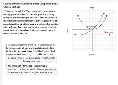 Solved Costs And Profit Maximization Under Competition End Chegg