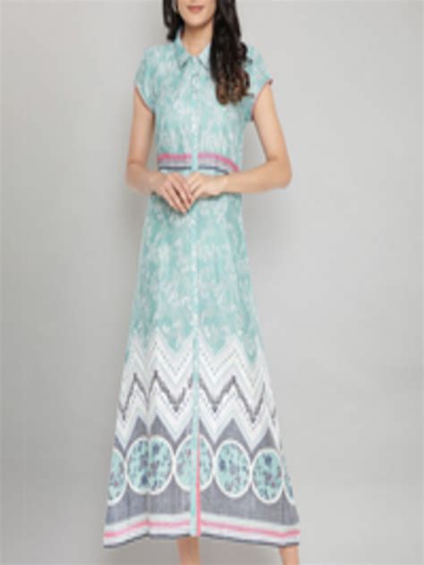 Buy Aurelia Green Floral Printed A Line Maxi Dress Ethnic Dresses For