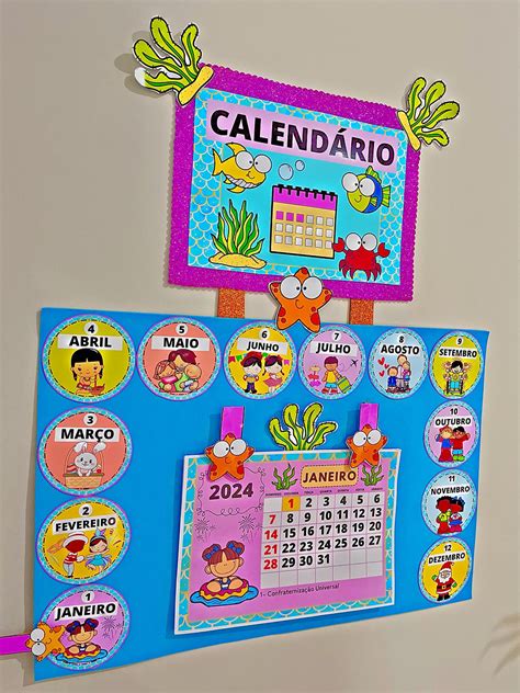 CALENDÁRIO FUNDO DO MAR 2024 Professora Fernanda