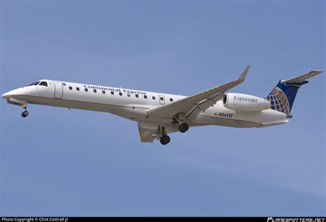 N14117 Continental Express Embraer ERJ 145XR Photo By Clint Cottrell Jr