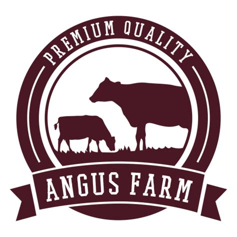 Angus Farm Badge Transparent Png And Svg Vector File