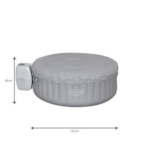 Spa Gonflable Bestway Lay Z Spa St Lucia Pour 2 3 Personnes Rond 170x66