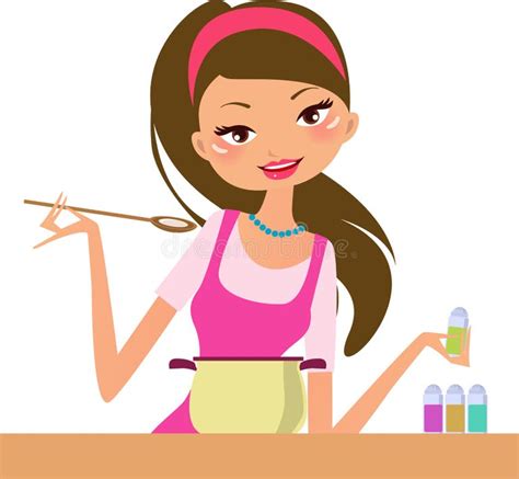 Cartoon Cooking Housewife Stock Illustrations 3 300 Cartoon Cooking