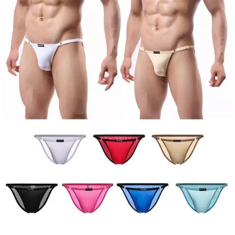 Mens Slip Taille Basse Slip Slip String Bikini R Glable Eur Picclick Fr
