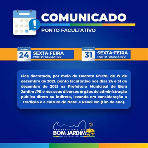 Ponto Facultativo Prefeitura Municipal De Bom Jardim