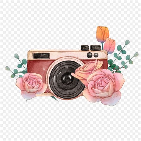 Romantic Floral Png Image Romantic Watercolor Floral Camera