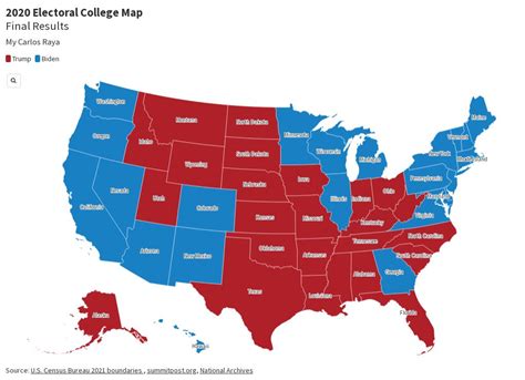 2020 Electoral College Map Flourish