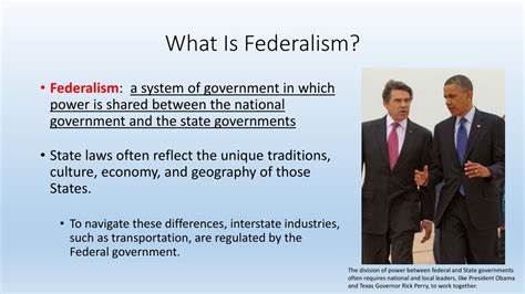 Ppt Understanding Federalism Powers And Responsibilities Of The