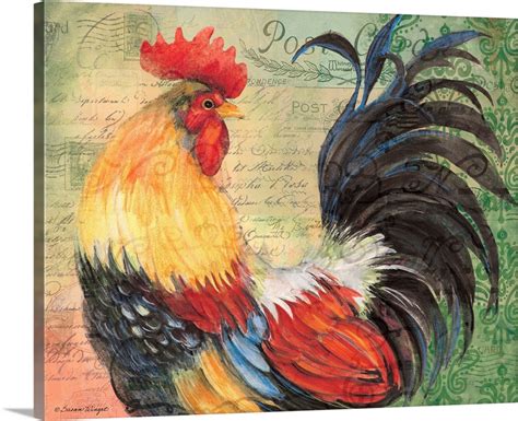 Colorful Rooster Wall Art Canvas Prints Framed Prints Wall Peels