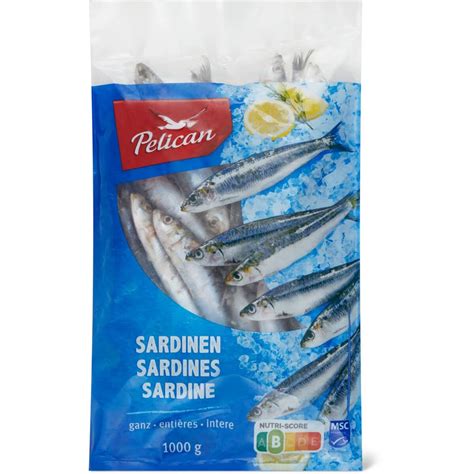 Pelican MSC Sardinen Ganz Roh Migros