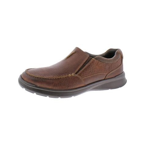 Clarks Clarks Mens Cotrell Free Leather Slip On Casual Loafer Brown