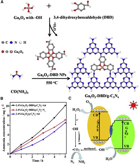 Photocatalytic N 2 Fixation Of Ga 2 O 3 DBD G C 3 N 4 Z Scheme