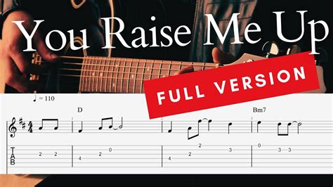 You Raise Me Up Josh Groban Easy Fingerstyle Guitar Lessons Tab