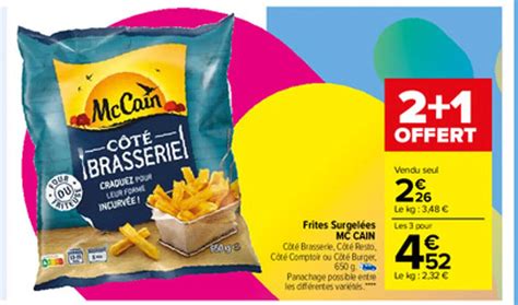 Promo Frites Surgel Es Mc Cain Chez Carrefour