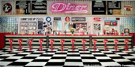 50 S Diner Interior B Backdrops Fantastic Australia