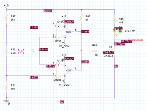 Led Driver Lm393 Window Comparator Driving Led Using 2n2222 Electrical Engineering Stack