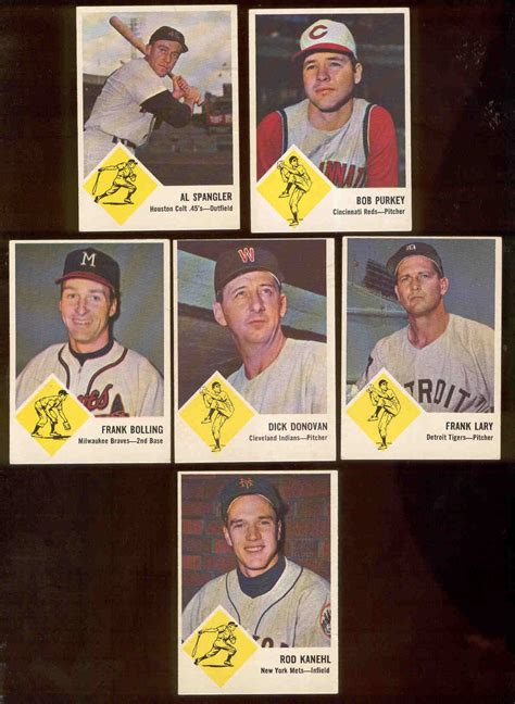 Lot Detail 1963 Fleer Bb 7 Asst