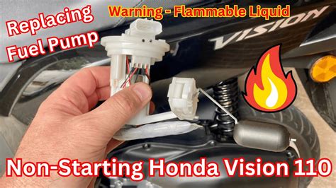 Honda Vision NSC110 Hot Starting Problem Replacing Fuel Pump