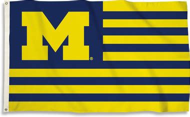 University of Michigan BSI Products Premium 3x5 Flag - Stripe - Detroit ...