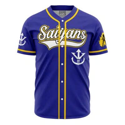 Saiyan Vegeta Dragon Ball Z Baseball Jersey Anime Ape