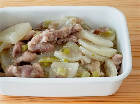 大根と豚こまの旨塩炒め煮 週末の作り置きレシピ