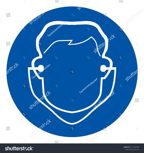 wear ear plug symbol signvector illustration stock vector royalty