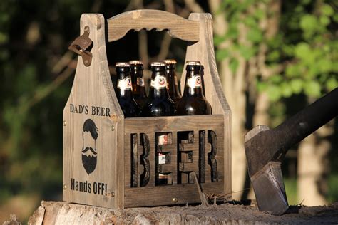 Biertr Ger Bier Caddy Bierdose Er Packung Halter Holz Bier Caddy Bier