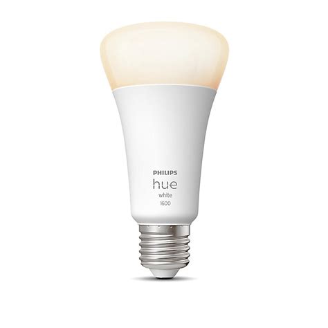 Ampoule Led Connectée Philips Hue A60 Ip20 E27 1600lm 15 5w Blanc Chaud