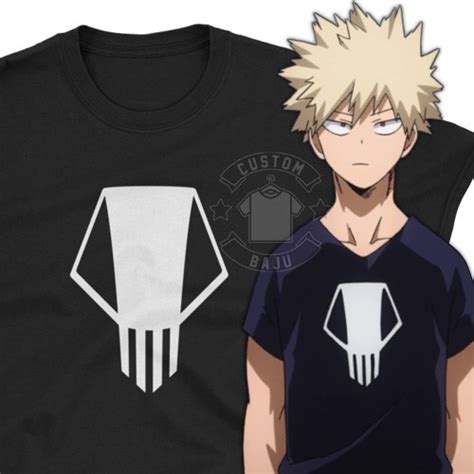 Jual Kaos Anime Katsuki Bakugo Skull Shirt Boku No Hero My Hero