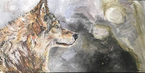 Red Wolf Painting at PaintingValley.com | Explore collection of Red ...