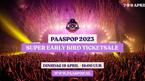 Super Early Bird Paaspop 2023