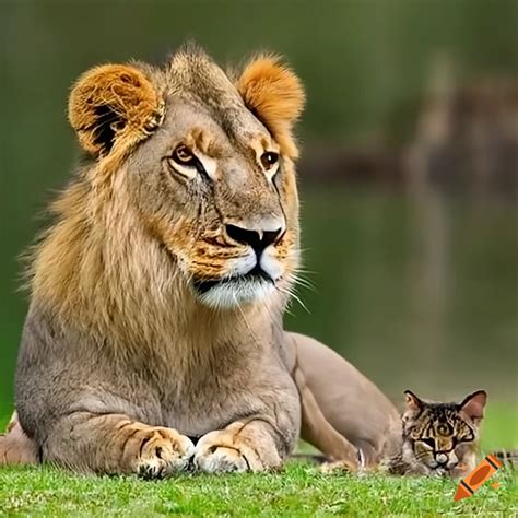 Lion And Cat Together On Craiyon