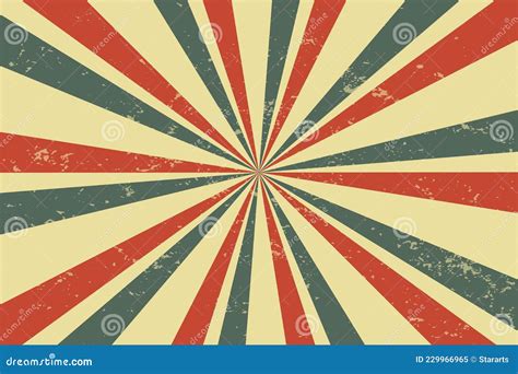 Classic Vintage Rays Sunburst Retro Background Stock Vector