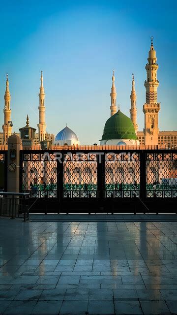 The Prophet S Mosque In Medina During The Day Religious Landmarks And