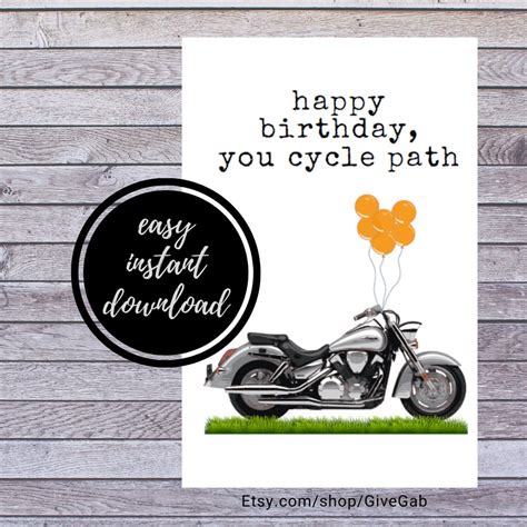 Personalised Motorbike Birthday Card For A Harley Davidson