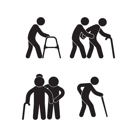 Elderly people icon logo vector illustration template design. 26111084 ...