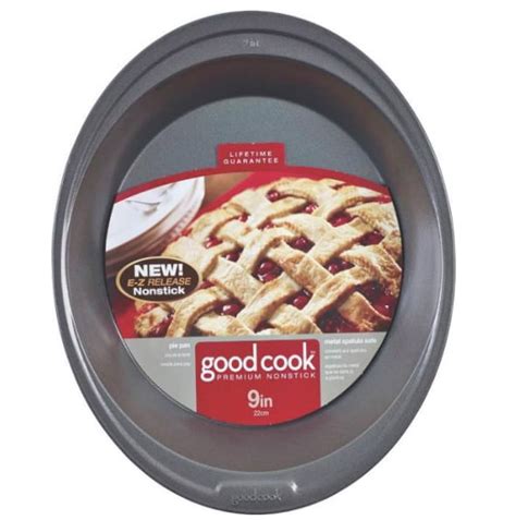 Good Cook Premium 9 Inch Non Stick Easy Clean Heavy Duty Pie Pan For