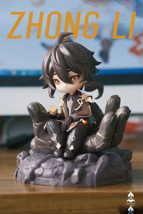 Chibi Ver Zhongli Genshin Impact Resin Statue Ninety Seven Studio