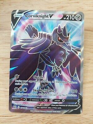 Corviknight V Battle Styles Nm Full Art Ultra Rare Pokemon Card