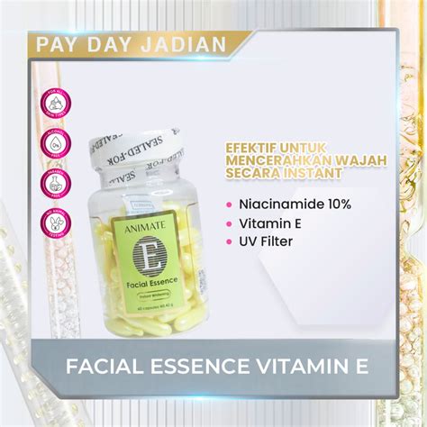 Jual Animate Facial Essence Serum Vitamin E Asli Original Bpom Dan