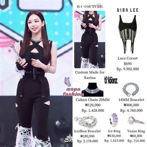 Mode Kpop Syle Dion Lee Lace Corset Cuban Chain Kpop Fashion