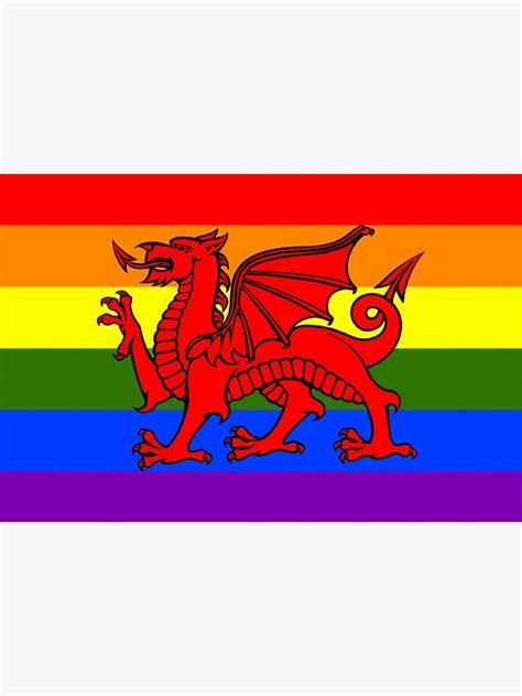 Welsh Gay Pride Flag Design Poster For Sale By Geekchictees Redbubble