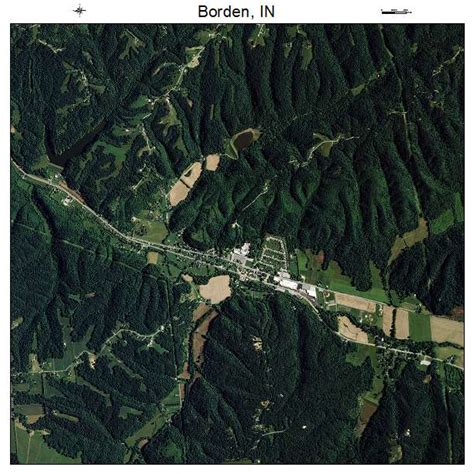 Aerial Photography Map of Borden, IN Indiana