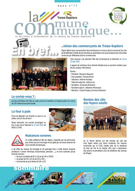 Treize Septiers Site officiel de la commune Vendée